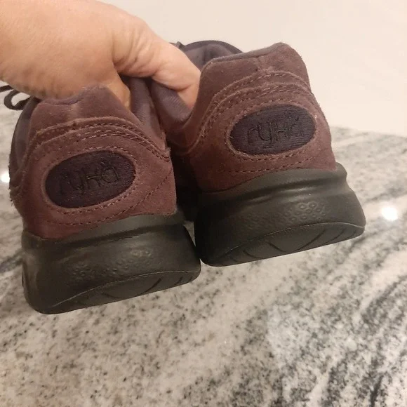 RYKA "Catalyst 3" Burgundy Suede leather Walking Shoes SIZE 9M - Picture 4 of 10